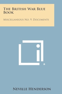 Front cover_The British War Blue Book