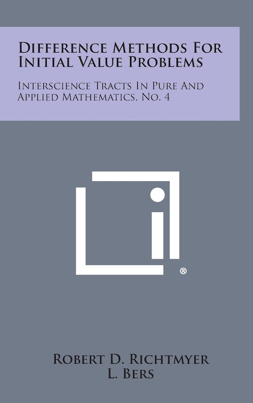 Couverture_Difference Methods for Initial Value Problems