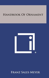 Front cover_Handbook Of Ornament