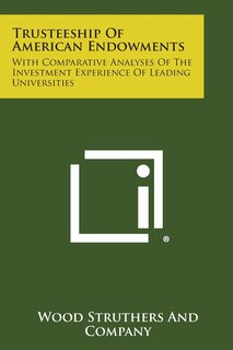 Couverture_Trusteeship of American Endowments