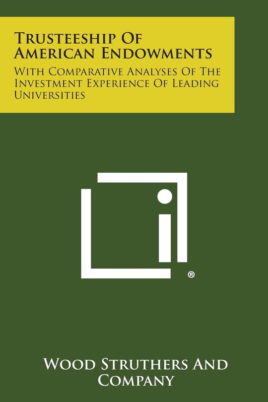 Couverture_Trusteeship of American Endowments
