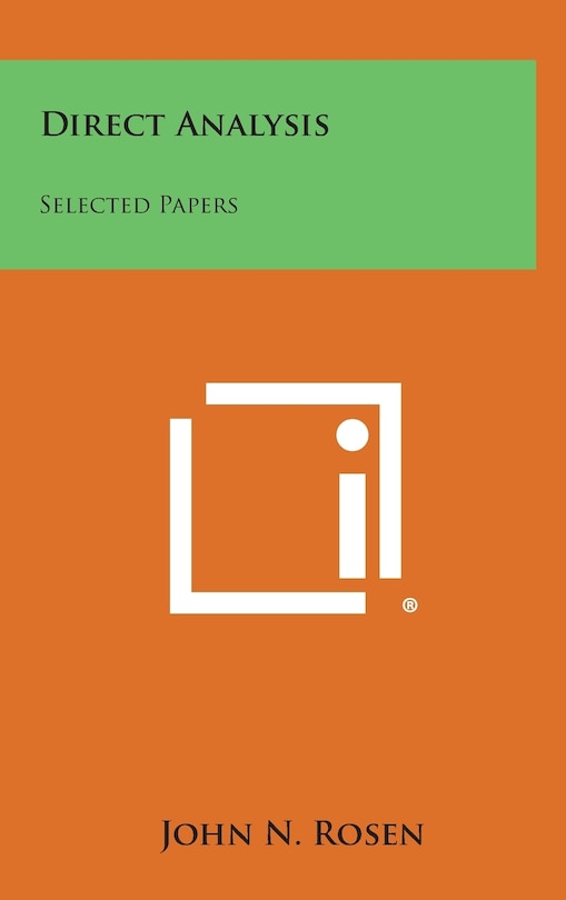 Front cover_Direct Analysis