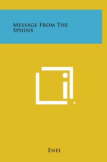 Front cover_Message from the Sphinx