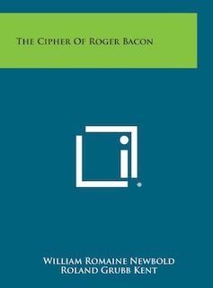 Couverture_The Cipher of Roger Bacon