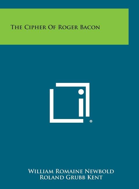 Couverture_The Cipher of Roger Bacon