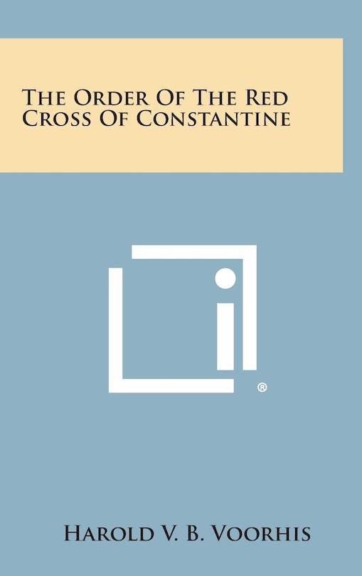 Front cover_The Order of the Red Cross of Constantine