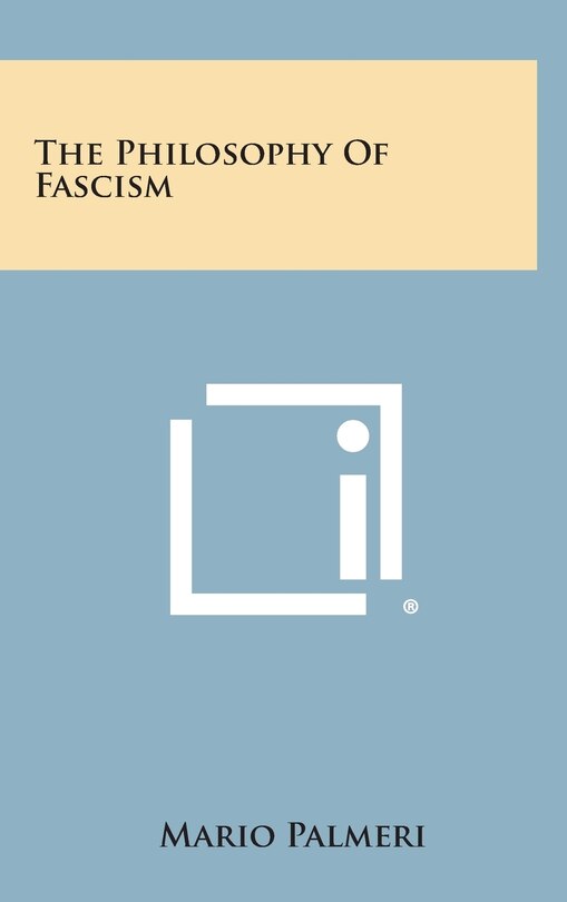 Couverture_The Philosophy of Fascism