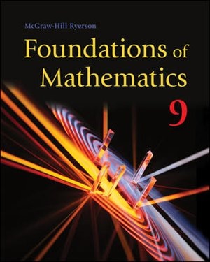 Foundations Of Mathematics 9 Student Book