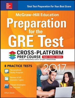 Couverture_McGraw-Hill Education Preparation for the GRE Test 2017 Cross-Platform Prep Course