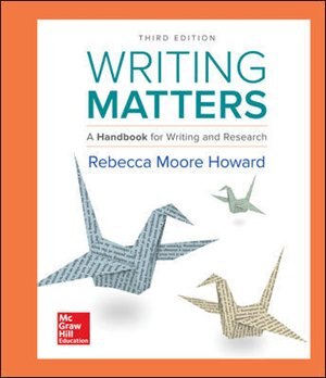 Writing Matters: A Handbook for Writing and Research (Comprehensive Edition with Exercises)