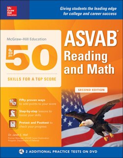 Front cover_McGraw-Hill Education Top 50 Skills For A Top Score: ASVAB Reading and Math, Second Edition