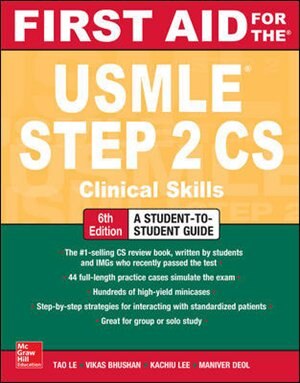 Front cover_First Aid for the USMLE Step 2 CS, Sixth Edition