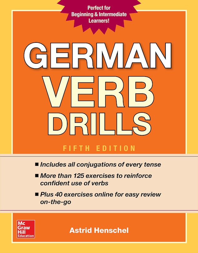 Front cover_German Verb Drills, Fifth Edition