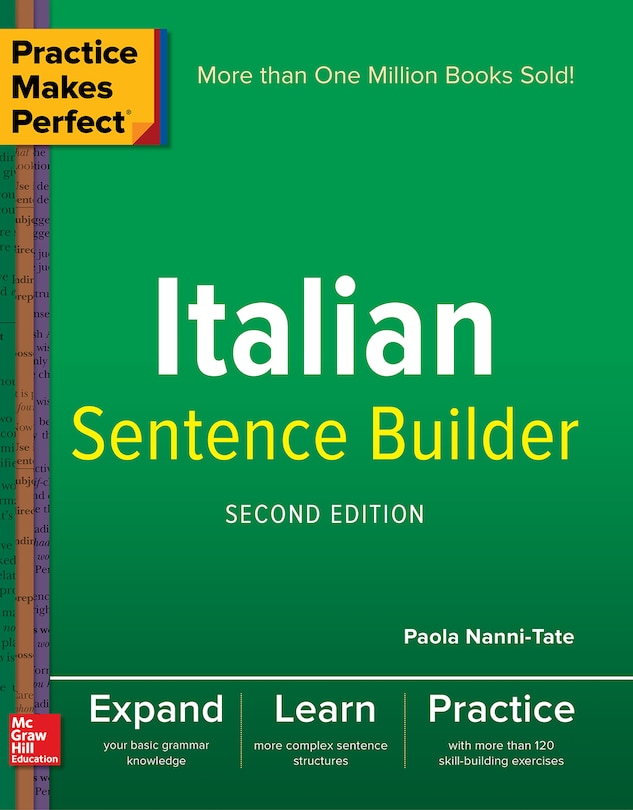 Front cover_Practice Makes Perfect Italian Sentence Builder