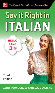 Couverture_Say It Right in Italian, Third Edition
