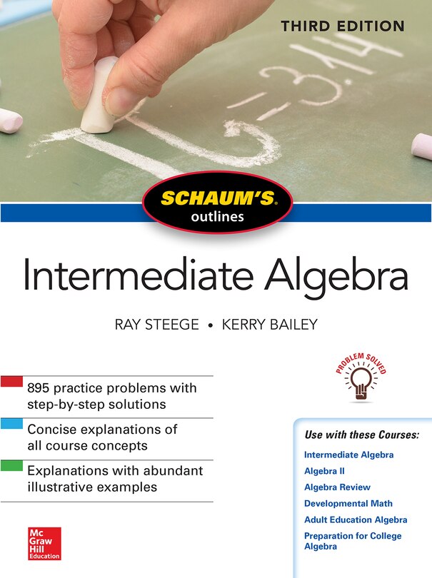 Couverture_Schaum's Outline of Intermediate Algebra, Third Edition