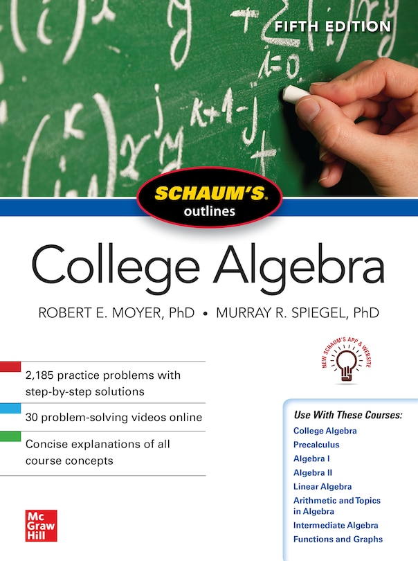 Couverture_Schaum's Outline of College Algebra, Fifth Edition
