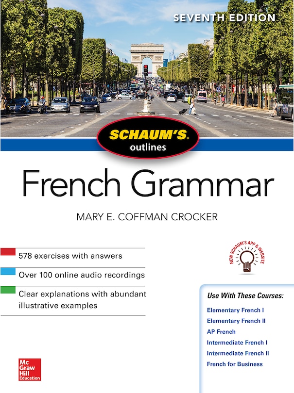 Couverture_Schaum's Outline of French Grammar, Seventh Edition