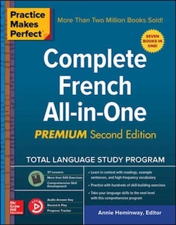 Front cover_Practice Makes Perfect: Complete French All-in-One, Premium Second Edition