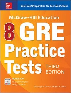 Front cover_McGraw-Hill Education 8 GRE Practice Tests, Third Edition