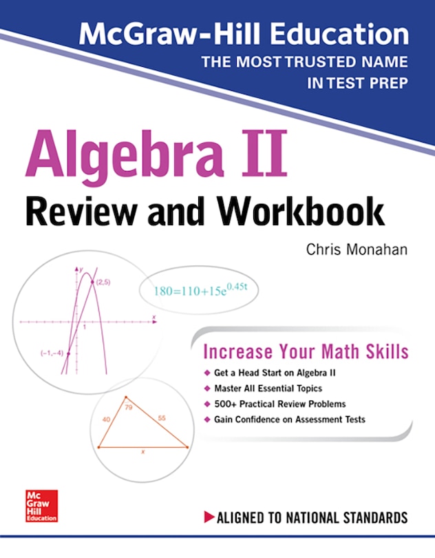 Front cover_McGraw-Hill Education Algebra II Review and Workbook