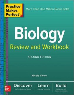 Front cover_Practice Makes Perfect Biology Review and Workbook, Second Edition