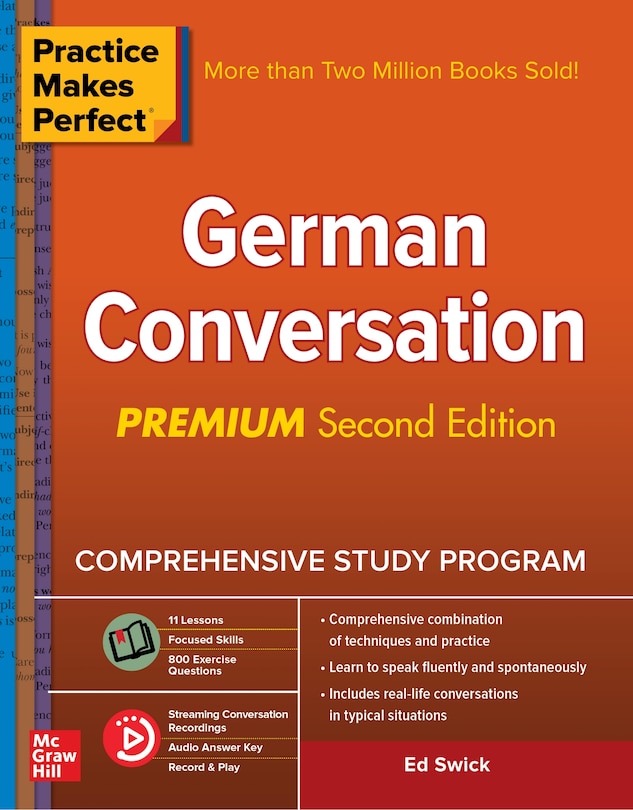 Front cover_Practice Makes Perfect: German Conversation, Premium Second Edition
