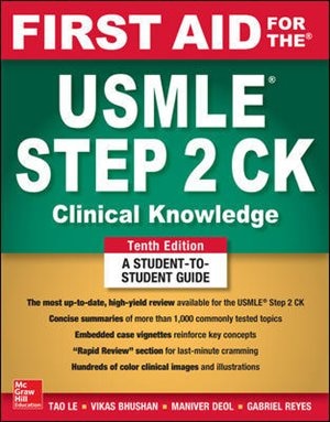 Front cover_First Aid for the USMLE Step 2 CK, Tenth Edition