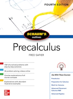 Front cover_Schaum's Outline of Precalculus, Fourth Edition