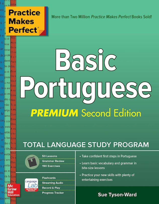 Front cover_Practice Makes Perfect: Basic Portuguese, Premium Second Edition