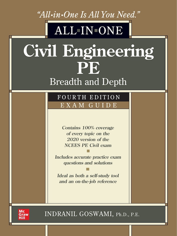 Couverture_Civil Engineering PE All-in-One Exam Guide: Breadth and Depth, Fourth Edition