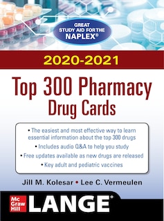 Couverture_McGraw-Hill's 2020/2021 Top 300 Pharmacy Drug Cards