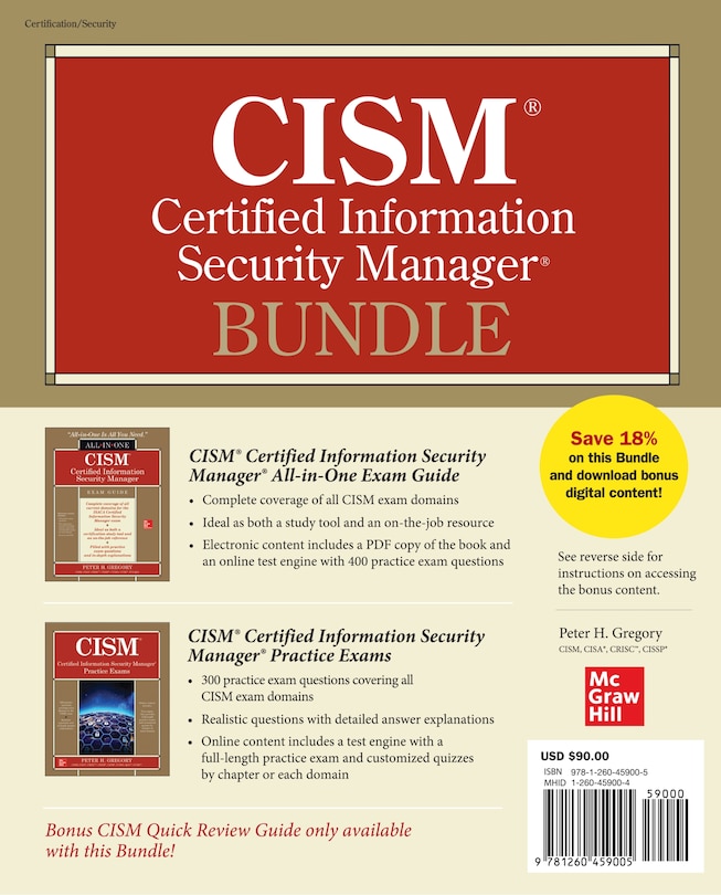 Front cover_CISM Certified Information Security Manager Bundle