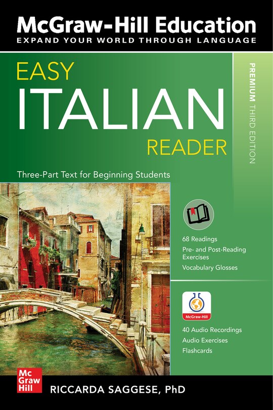 Front cover_Easy Italian Reader, Premium Third Edition