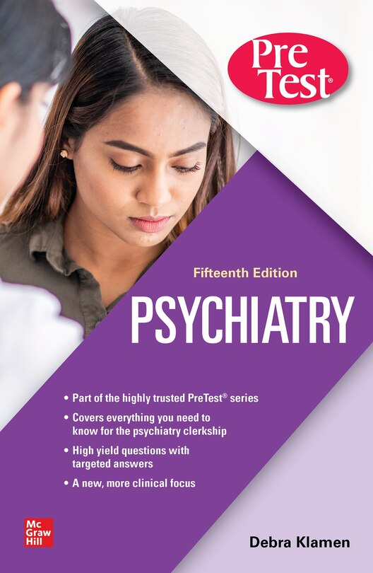 Front cover_Psychiatry PreTest Self-Assessment And Review, 15th Edition