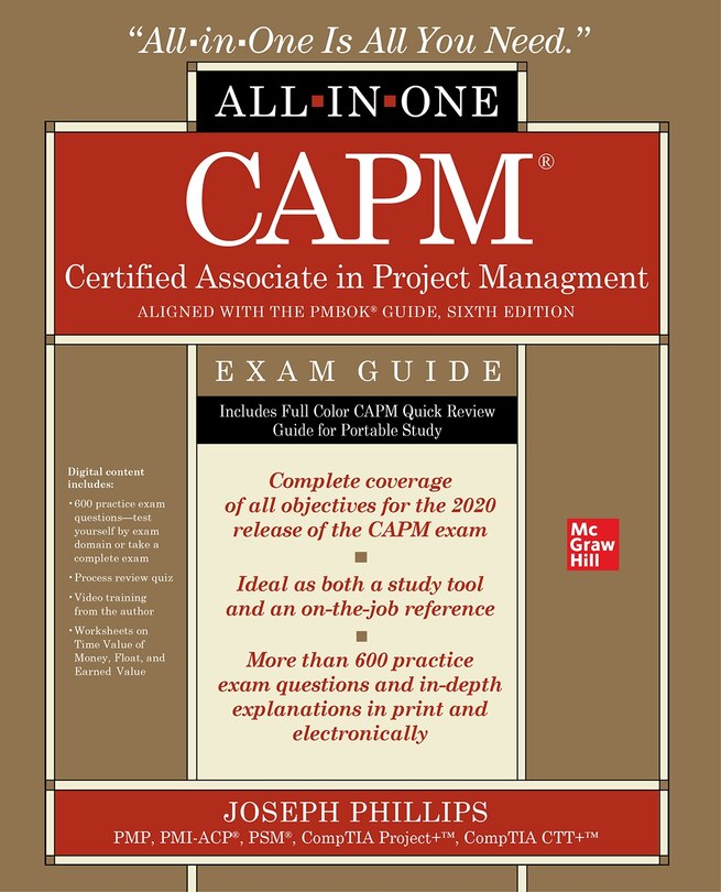Front cover_CAPM Certified Associate in Project Management All-in-One Exam Guide