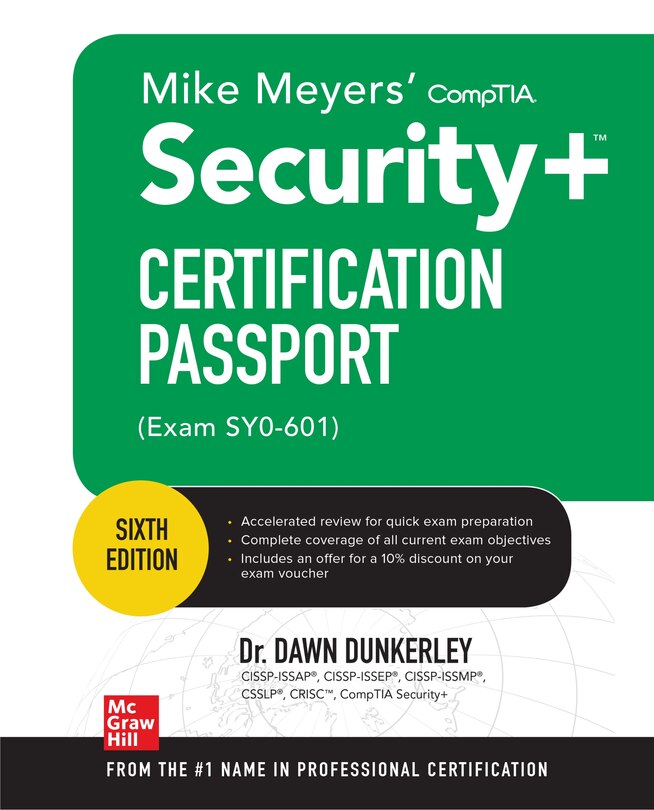 Front cover_Mike Meyers' CompTIA Security+ Certification Passport, Sixth Edition (Exam SY0-601)
