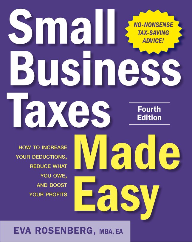 Couverture_Small Business Taxes Made Easy, Fourth Edition