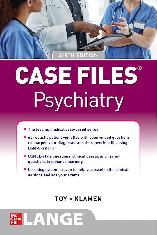 Front cover_Case Files Psychiatry, Sixth Edition