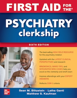 Front cover_First Aid For The Psychiatry Clerkship, Sixth Edition