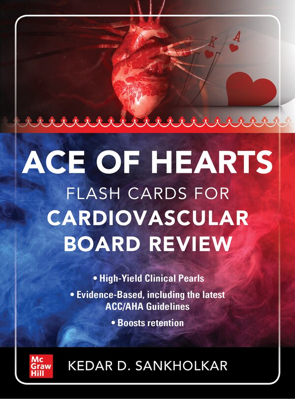 Front cover_Ace of Hearts: Flash Cards for Cardiovascular Board Review