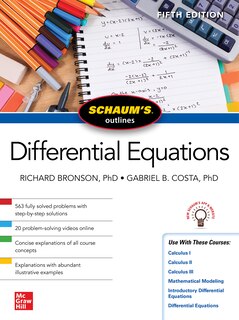 Front cover_Schaum's Outline of Differential Equations, Fifth Edition