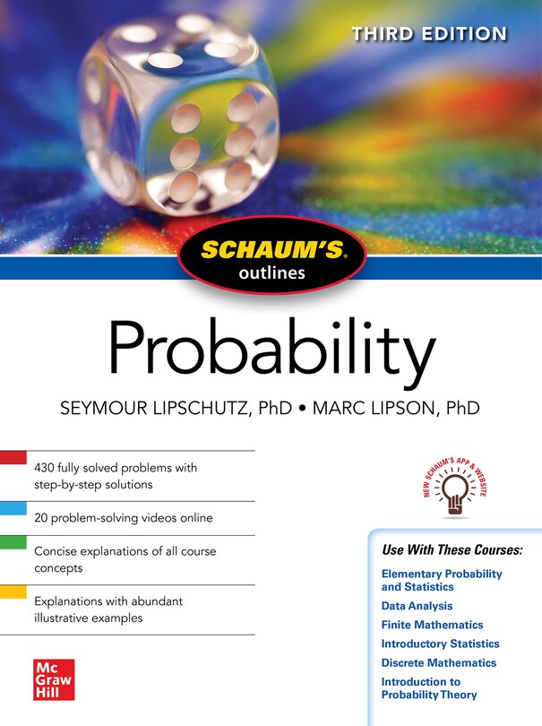 Front cover_Schaum's Outline of Probability, Third Edition