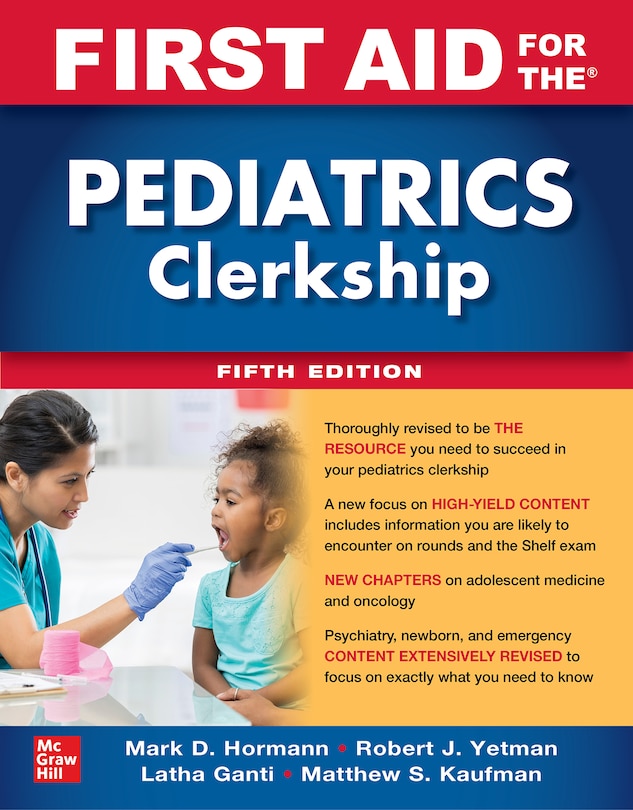 Couverture_First Aid For The Pediatrics Clerkship, Fifth Edition