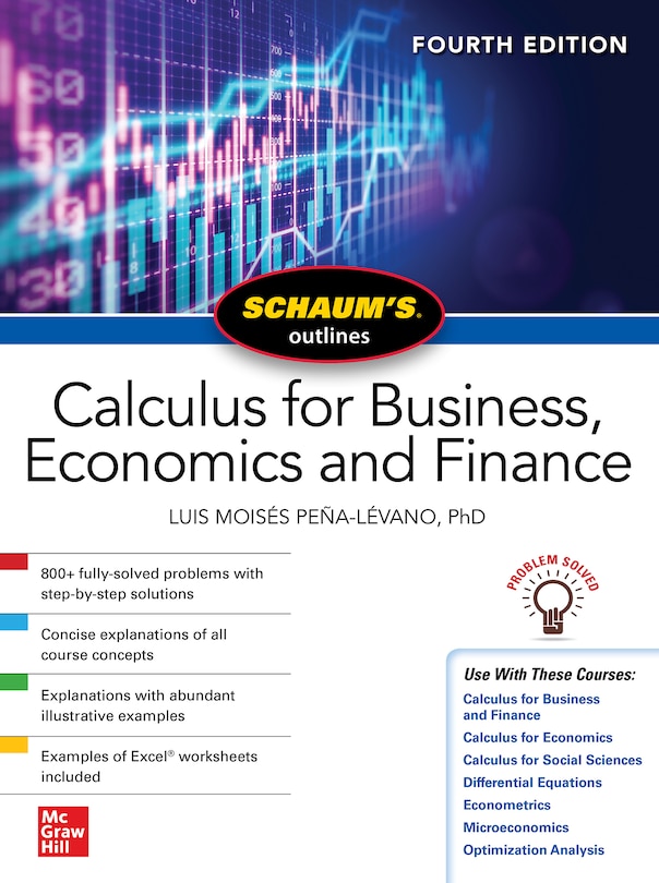 Couverture_Schaum's Outline Of Calculus For Business, Economics And Finance, Fourth Edition