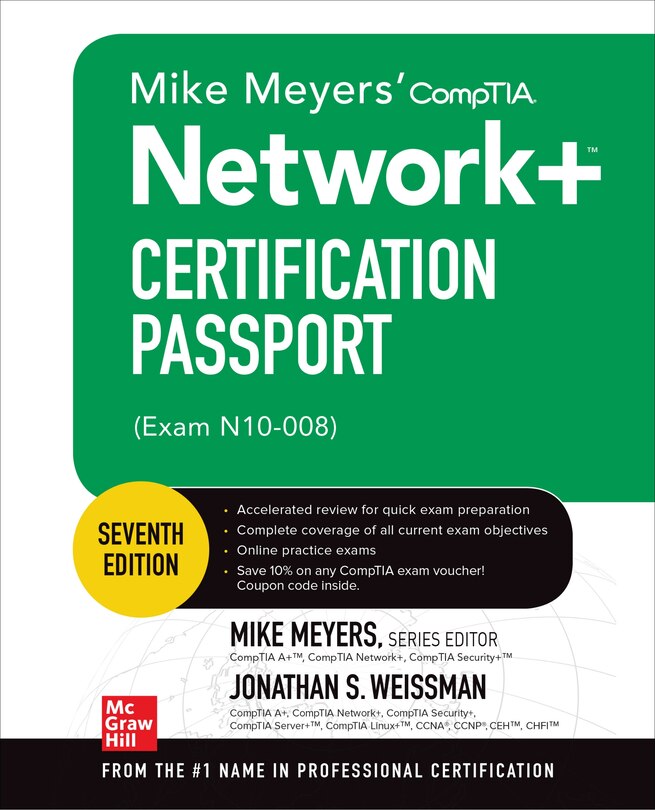 Front cover_Mike Meyers' Comptia Network+ Certification Passport, Seventh Edition (exam N10-008)