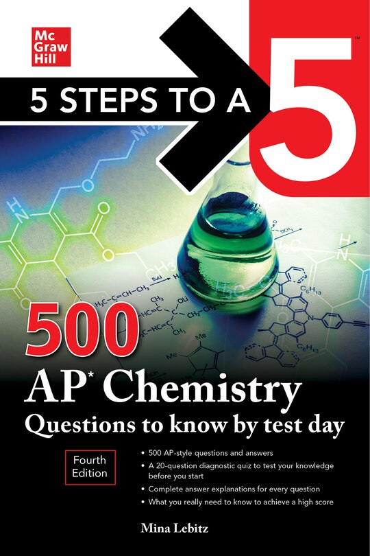 Front cover_5 Steps to a 5: 500 AP Chemistry Questions to Know by Test Day, Fourth Edition