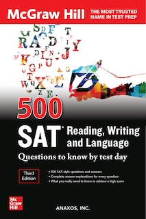 Couverture_500 Sat Reading, Writing And Language Questions To Know By Test Day, Third Edition