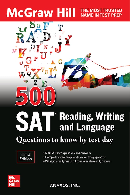 Couverture_500 Sat Reading, Writing And Language Questions To Know By Test Day, Third Edition