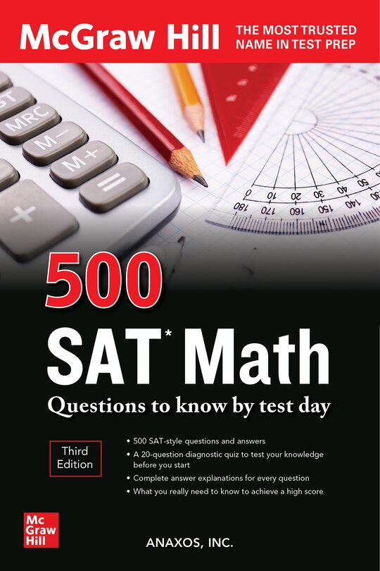 Front cover_500 Sat Math Questions To Know By Test Day, Third Edition